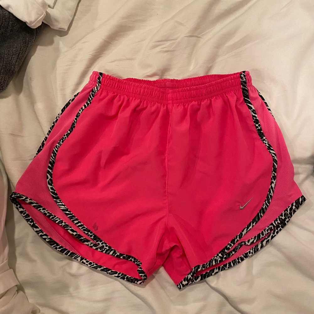VINTAGE Nike dri-fit pink running shorts